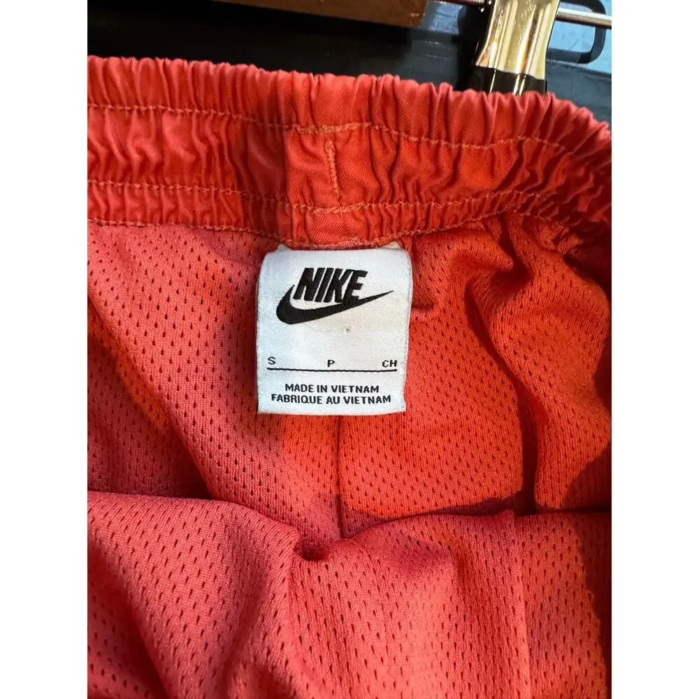 Nike‎ Men's Swim Trunks Size small Coral Red Orange w/ Liner